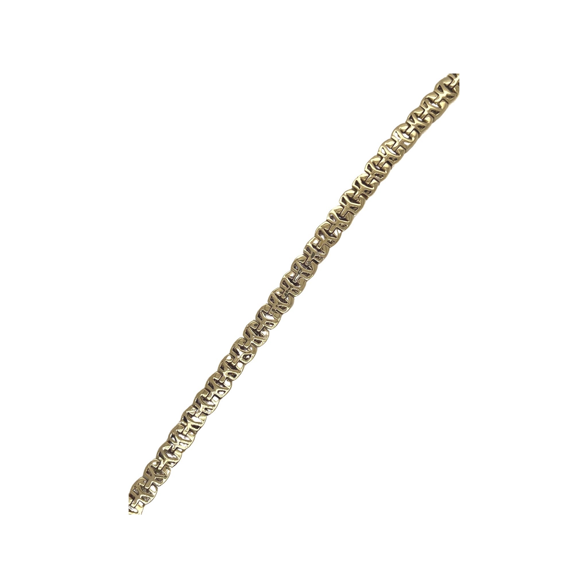 14K Yellow Gold 5.75MM Tennis Baguette Diamond Bracelet 5.49 CT 8.5"