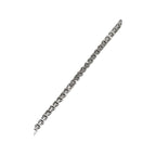 14K White Gold 5.75MM Tennis Baguette Diamond Bracelet 5.51 CT 8.5"