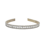 14K Yellow Gold 6.5MM Tennis Baguette Diamond Bracelet 10.0 CT 8"
