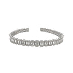 14K White Gold 6.5MM Tennis Baguette Diamond Bracelet 10.0 CT 8"