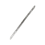 14K White Gold 6.5MM Tennis Baguette Diamond Bracelet 10.0 CT 8"