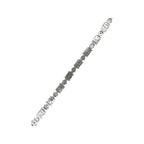 10K White Gold 6MM Tennis Baguette Diamond Bracelet 4.86 CT