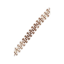 Load image into Gallery viewer, 10K Rose Gold 15MM Designer Chrom Heart Cross Diamond Bracelet 5.81 CT 8.25&quot;
