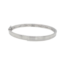 Load image into Gallery viewer, 10K White Gold Baguette Diamond Bangle Bracelet 2.15 CT 7.5&quot;
