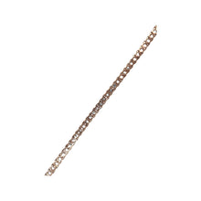 Load image into Gallery viewer, 10K Rose Gold 4MM Miracle 1 Row Tennis Diamond Bracelet 1.53 CT 8.25&quot;
