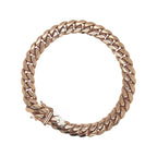 Solid 10K Rose Gold 9MM Miami Cuban Bracelet 7.5"