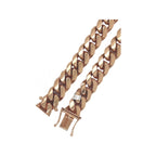 Solid 10K Rose Gold 9MM Miami Cuban Bracelet 7.5"