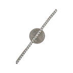 10K Yellow Gold 4MM 1 Row Miracle Tennis Diamond Chain 18-26"