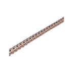 10K Rose Gold 4MM 1 Row Miracle Tennis Diamond Chain 18-26"