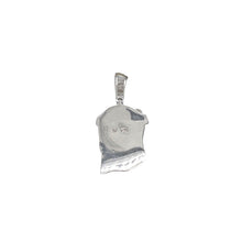 Load image into Gallery viewer, 10K White Gold Matte Finish Jesus Head Diamond Pendant 0.31 CT 1.5&quot;
