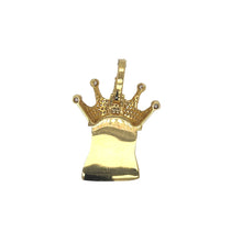 Load image into Gallery viewer, 10K Yellow Gold Crown Jesus Head VS Diamond Pendant 2.0 CT 1.5&quot;
