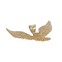 Load image into Gallery viewer, 10K Yellow Gold Flying Eagle Diamond Pendant 1.6 CT 1.25&quot;
