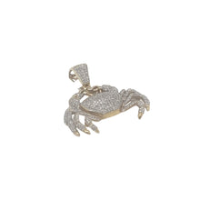 Load image into Gallery viewer, 10K Yellow Gold Zodiac Cancer Sign Crab Diamond Pendant 1.71 CT 1.5&quot;
