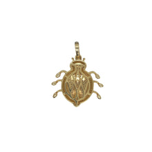 Load image into Gallery viewer, 10K Yellow Gold Lady Bird VS Diamond Pendant 1.9 CT 1.75&quot;
