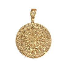 Load image into Gallery viewer, 10K Yellow Gold Designer Medusa Head Medallion Diamond Pendant 1.88 CT 2.1&quot;
