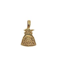 Load image into Gallery viewer, 14K Yellow Gold Moneybag VS Diamond Pendant 2.0 CT 1.25&quot;
