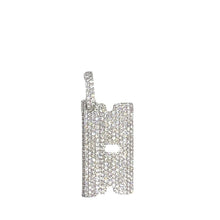 Load image into Gallery viewer, 14K White Gold Razor Blade VS Diamond Pendant 1.69 CT 1.65&quot;
