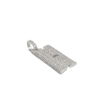 Load image into Gallery viewer, 14K White Gold Razor Blade VS Diamond Pendant 1.69 CT 1.65&quot;
