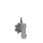 Custom 10K White Gold Pittsburgh Pirates Logo Diamond Pendant 0.76 CT 1.65"