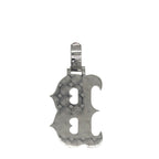 Custom 10K White Gold Boston Red Sox Logo Diamond Pendant 0.76 CT 1.75"