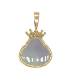 10K Yellow Gold Crown Laughing Buddha Diamond Pendant 1.65 CT 2.1"