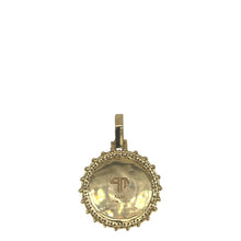 Load image into Gallery viewer, 10K Yellow Gold Round Memory Frame Diamond Pendant 0.22 CT 1.35&quot;
