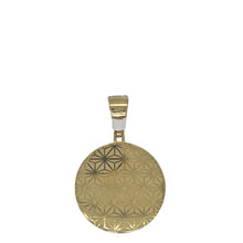 Load image into Gallery viewer, 10K Yellow Gold Round Memory Frame Diamond Pendant 2.15 CT 1.75&quot;
