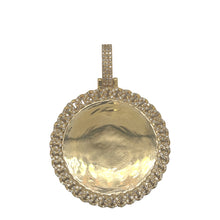 Load image into Gallery viewer, 10K Yellow Gold Miami Cuban Memory Frame Diamond Pendant 0.79 CT 2&quot;
