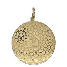 Load image into Gallery viewer, 10K Yellow Gold Round Memory Frame VS Diamond Pendant 2.74 CT 2.75&quot;
