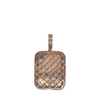 10K Rose Gold Memory Frame Baguette Diamond Pendant 2.0 CT 1.8"