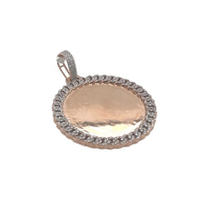 Load image into Gallery viewer, 10K Rose Gold Miami Cuban Memory Frame Diamond Pendant 0.69 CT 2&quot;
