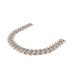 10K Two-Tone Gold 8MM Miami Cuban Pave Diamond Chain 11.5 CT - 22"