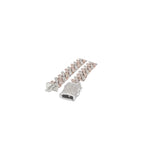 10K Two-Tone Gold 8MM Miami Cuban Pave Diamond Chain 11.5 CT - 22"