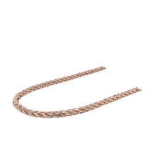 Load image into Gallery viewer, 10K Rose Gold Wheat Palm Chain 3MM 18-28 Inches

