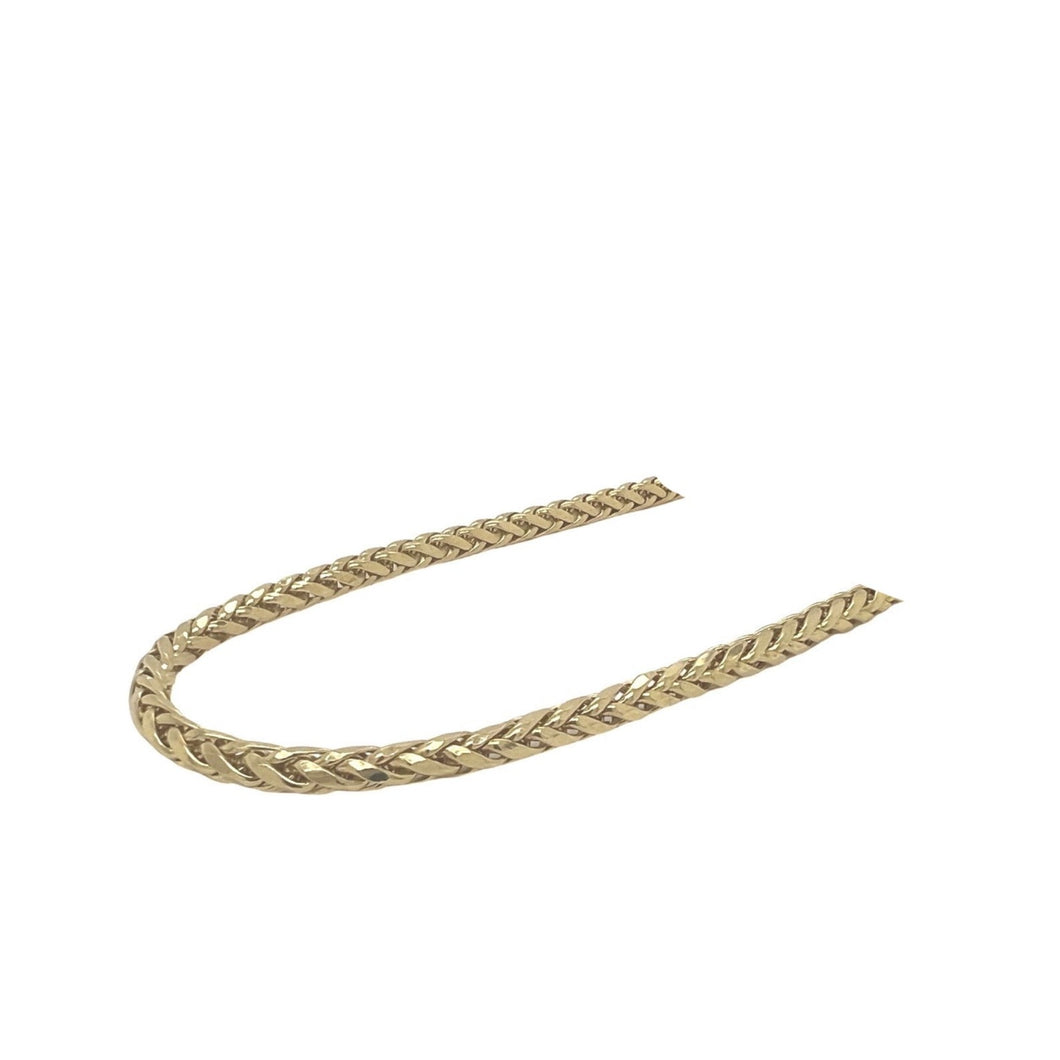 10K Yellow Gold Wheat Palm Chain 2.5MM 18-28 Inches