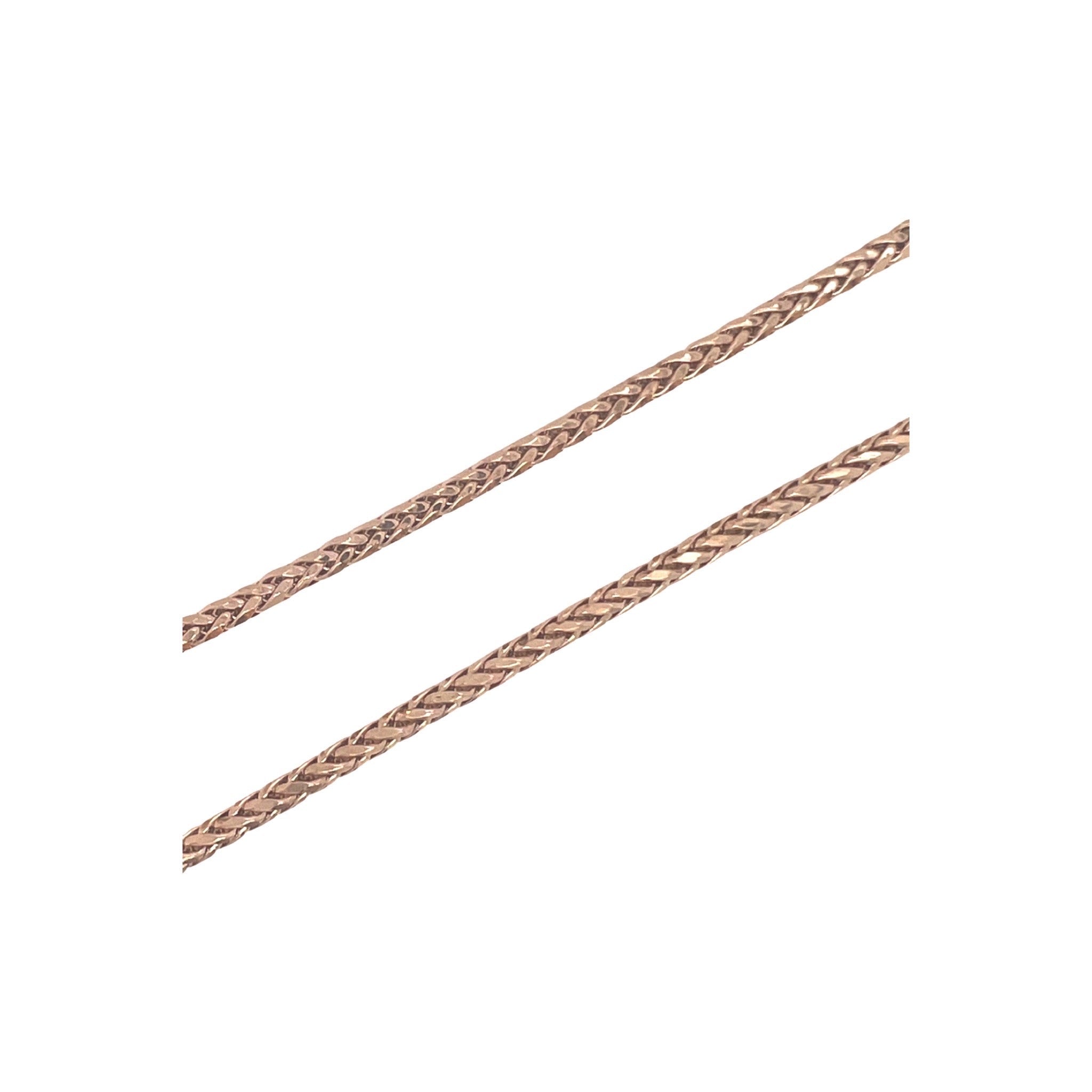 10K Rose Gold Wheat Palm Chain 3.5MM 18-28 Inches