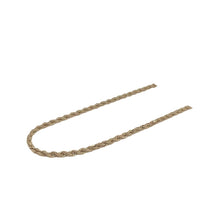 Load image into Gallery viewer, Italian 10K Yellow Gold Hollow Rope Chain 2MM 16-26 Inches
