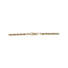 Load image into Gallery viewer, Italian 10K Yellow Gold Hollow Rope Chain 3MM 16-28 Inches
