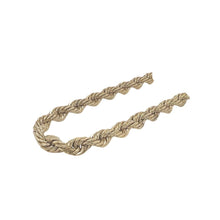 Load image into Gallery viewer, Italian 10K Yellow Gold Hollow Rope Chain 6MM 20-28 Inches
