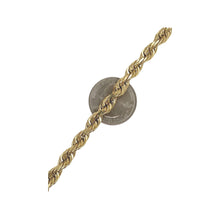 Load image into Gallery viewer, Italian 10K Yellow Gold Hollow Rope Chain 6MM 20-28 Inches
