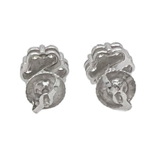 Load image into Gallery viewer, 10K White Gold Flower Cluster Diamond Earrings 0.49 CT 6MM
