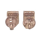 10K Rose Gold Square Shape Diamond Earrings 0.18 CT 5MM