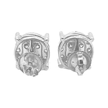 Load image into Gallery viewer, 10K White Gold Round 4 Prong Diamond Earrings 1.02 CT 9.2MM
