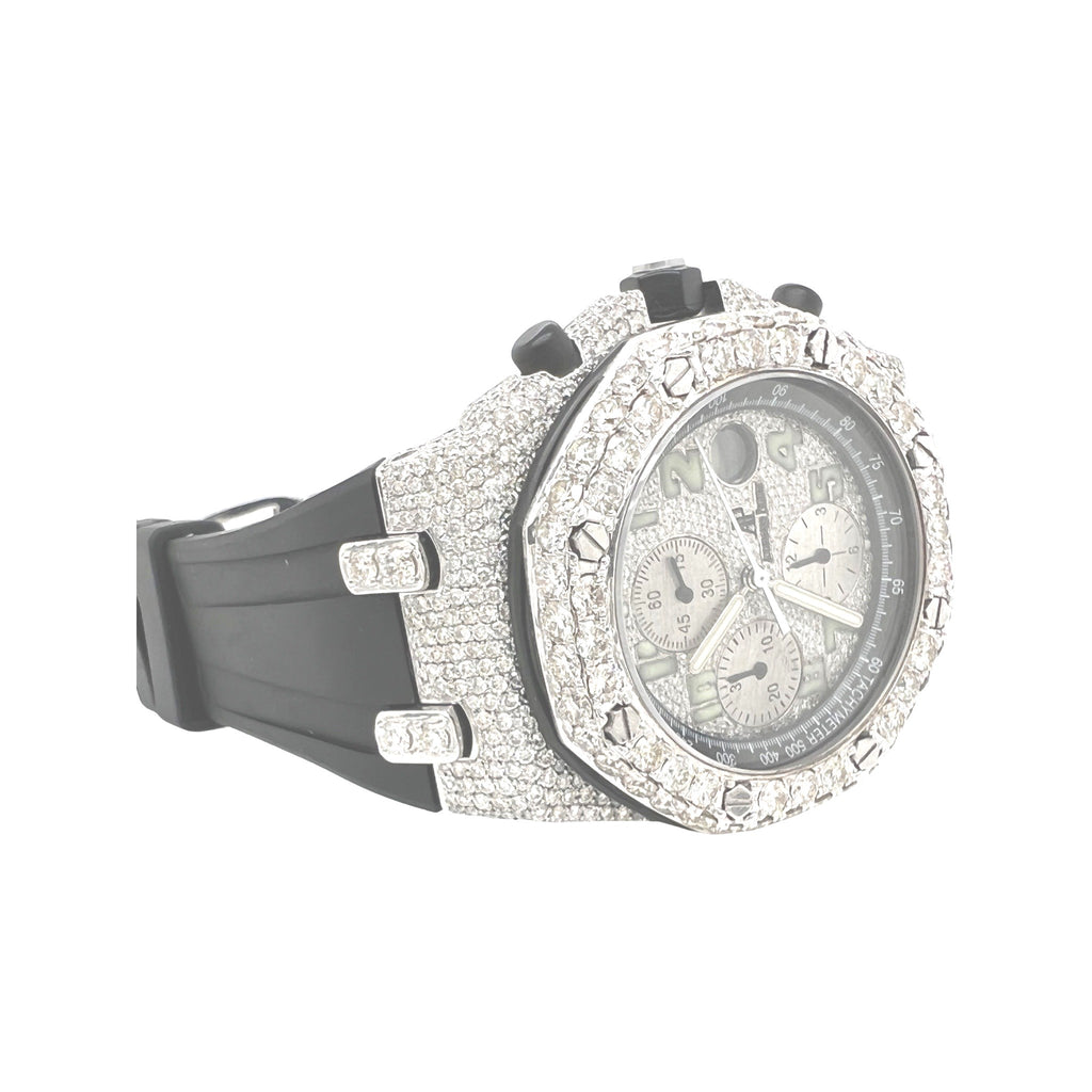 Mens Audemars Piguet Royal Oak Offshore 42MM VS Diamond Watch 16.97 CT