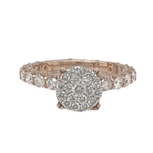 Load image into Gallery viewer, 14K Rose Gold 3D Solitaire 8MM Eternity Style Engagement Diamond Ring 2.0 CT
