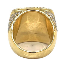 Load image into Gallery viewer, Mens 14K Yellow Gold 24MM 3D Championship Baguette VS Diamond Ring 6.15 CT
