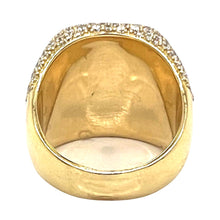 Load image into Gallery viewer, Mens 14K Yellow Gold 21.5MM 3D Square Baguette VS Diamond Ring 6.0 CT
