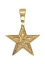 Load image into Gallery viewer, 14K Yellow Gold 3D Super Star VS Diamond Pendant 2.65 CT 1.8&quot;
