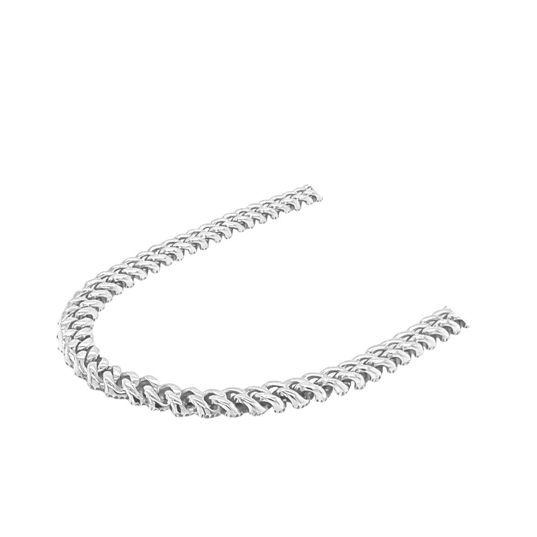 10K White Gold 6MM Miami Cuban Pave Diamond Chain 5.0 CT - 17"