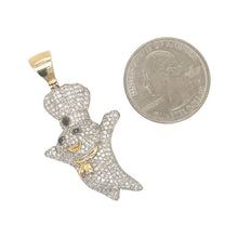 Load image into Gallery viewer, 10K Yellow Gold Dough Boy Iced Diamond Pendant 1.6 CT 1.85&quot;
